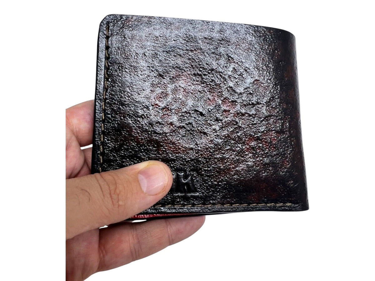 009 Bifold Leather Embossed Wallet - Leatherface Texas Chainsaw Massacre Design | Gift for Him - Theodoros