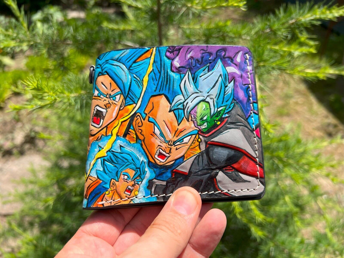 016 Bifold Leather Wallet - Dragon Ball Z Frieza & Majin Buu Embossed Design | Perfect Gift for Hi - Theodoros