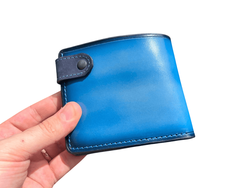 026 Hand Tooled Fish Leather Bifold Wallet – Embossed Anime Fisherman Biker Wallet, Gift for Him - Theodoros