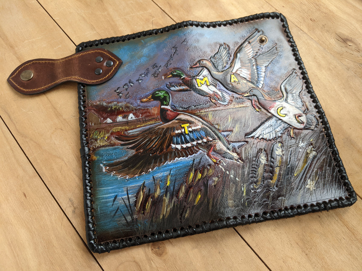 M2A2, Mallard, Wild Duck, Geese, Goose Hunting Leather Wallet