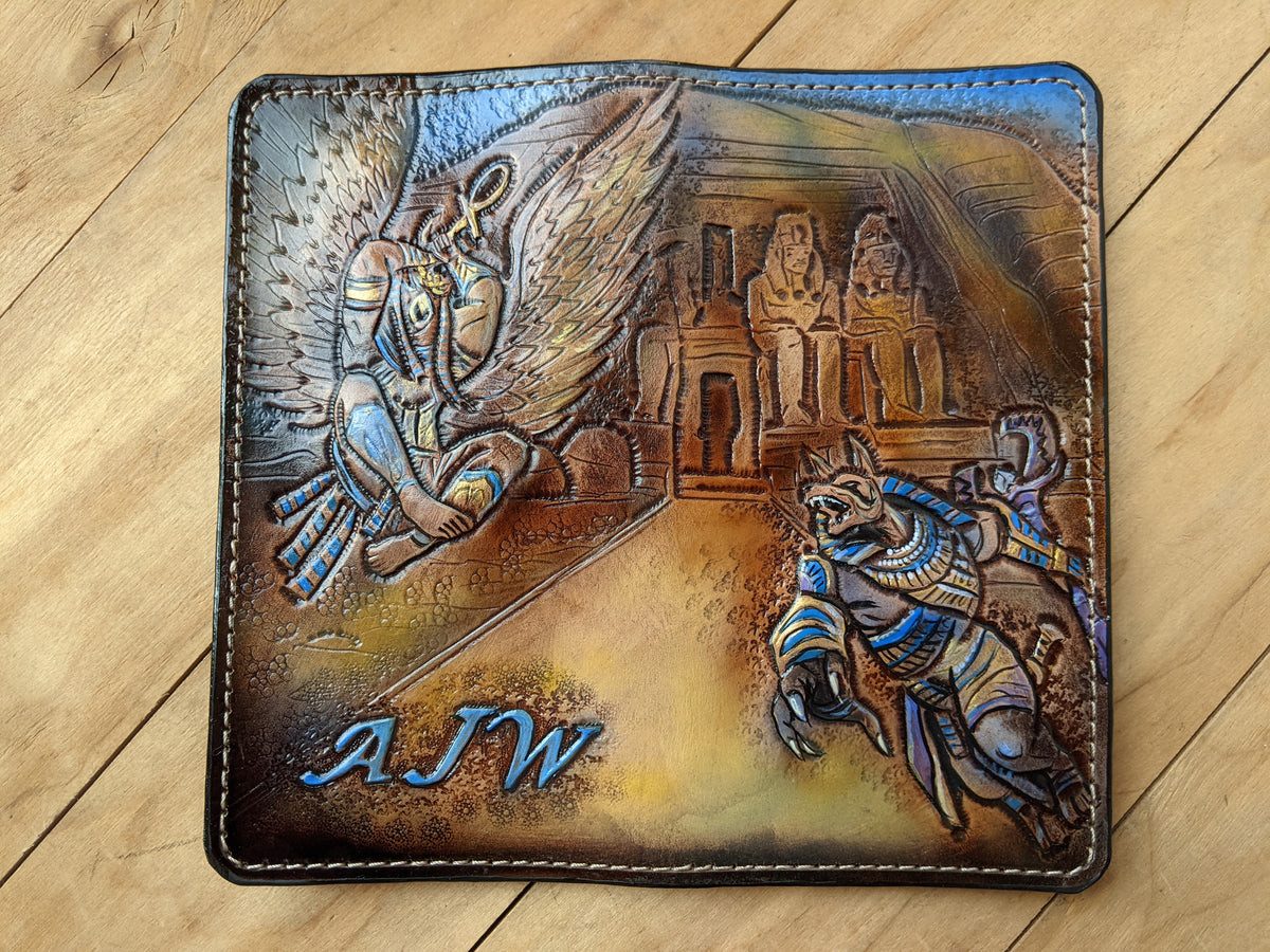 M2Q3, Anubis, Horus, Sphinx & Egyptian Pyramid Giza Wallet