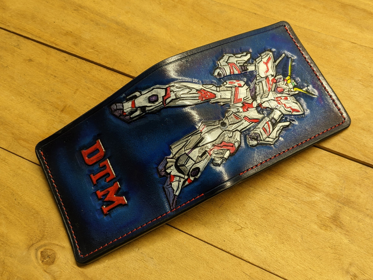 M1O9, Mobile Suit Gundam Unicorn RX-0 Bifold Leather Wallet