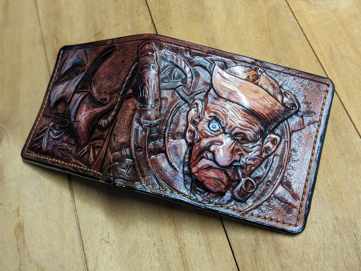 M1H2, Popeye the Sailor Man & Anchor Bifold Leather Wallet