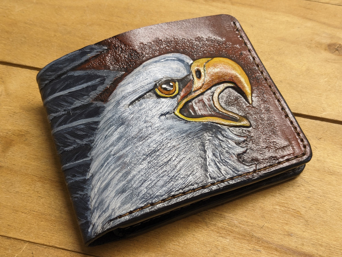 M1A33, USA American National Bird Bald Eagle Leather Wallet
