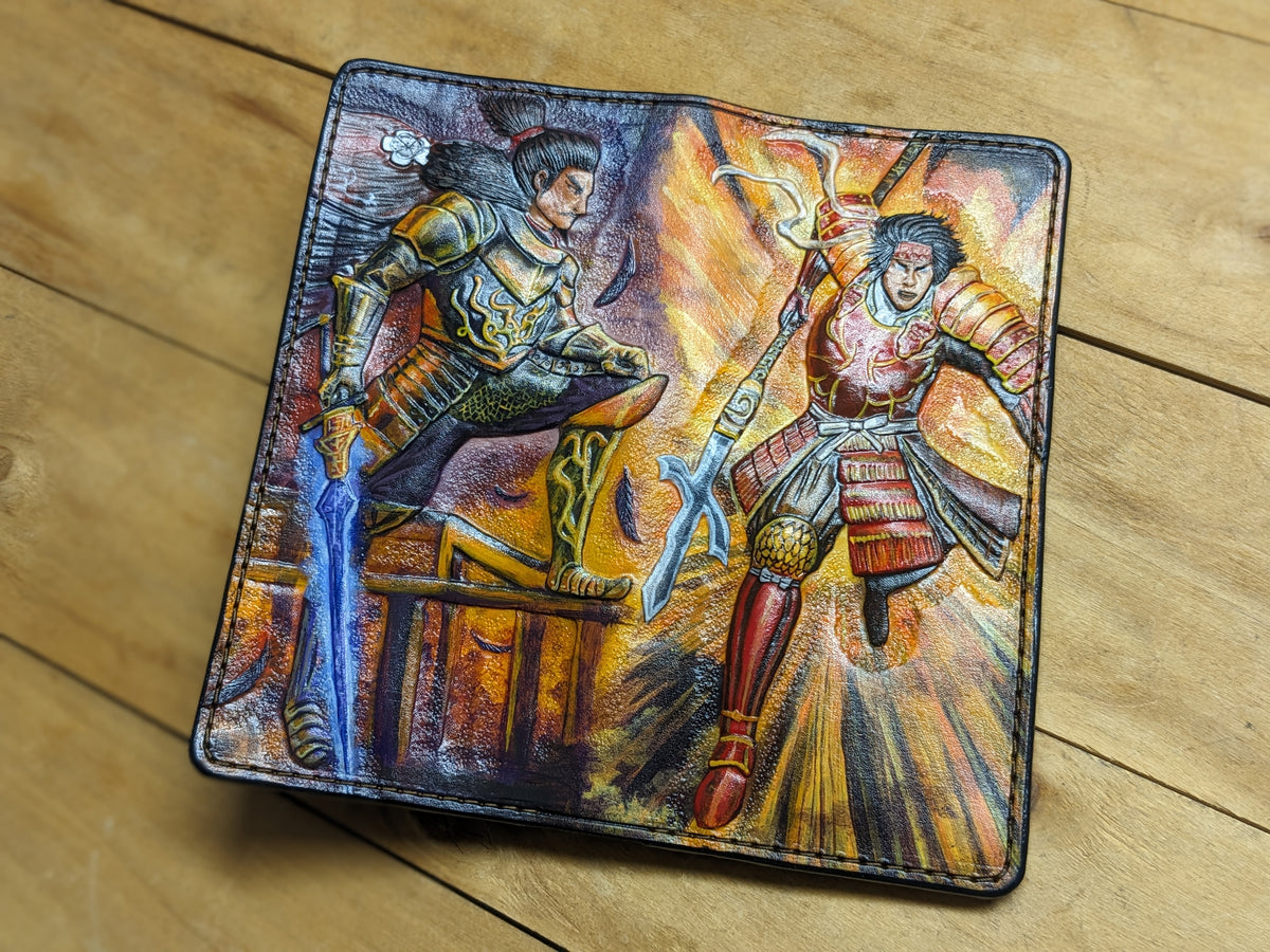 M2Q10, Japanese Samurai Nobunaga Oda & Yukimura Sanada Wallet