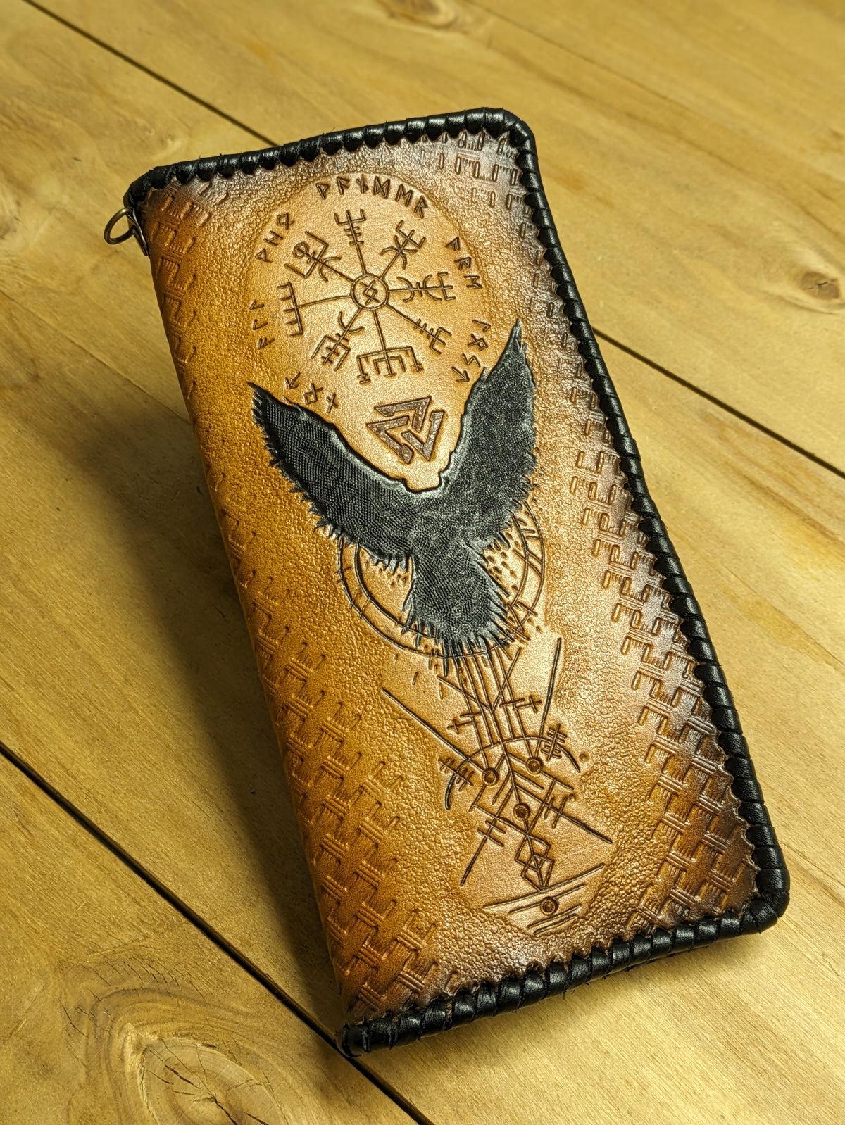 M2R5, Vegvisir, Odin Raven, Valknut & Viking Compass Wallet