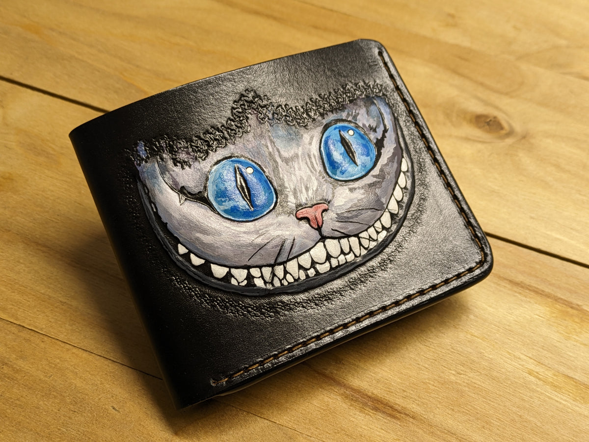 M1O12, Alice in Wonderland Cheshire Cat Leather Wallet