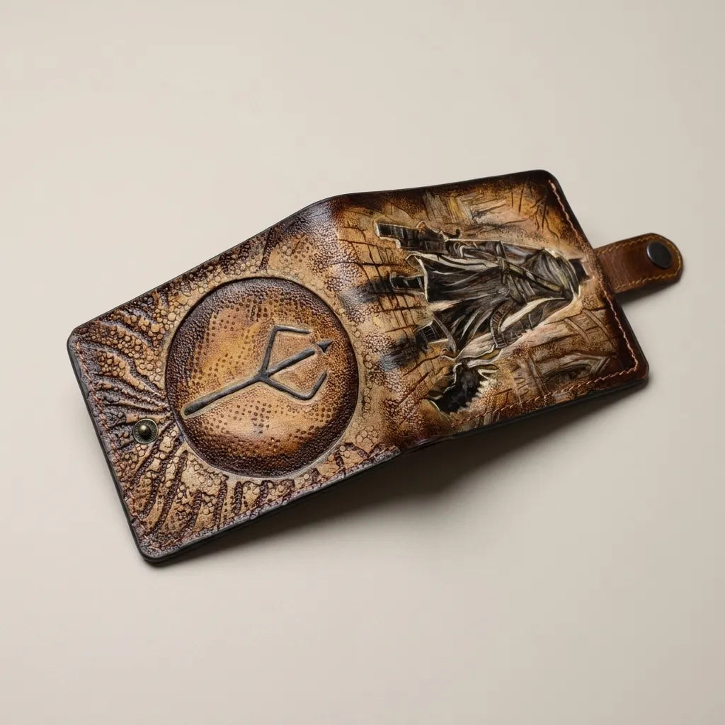 Bloodborne The Old Hunters Artwork Full-Grain Leather Wallet