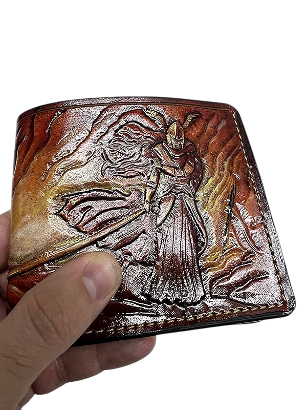 Elden Ring Malenia Hand-Tooled Full-Grain Leather Wallet