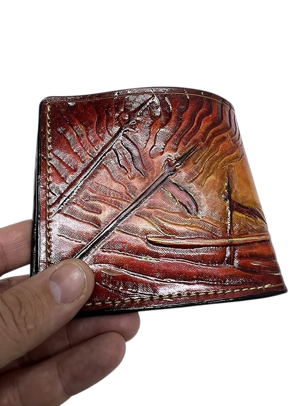 Elden Ring Malenia Hand-Tooled Full-Grain Leather Wallet