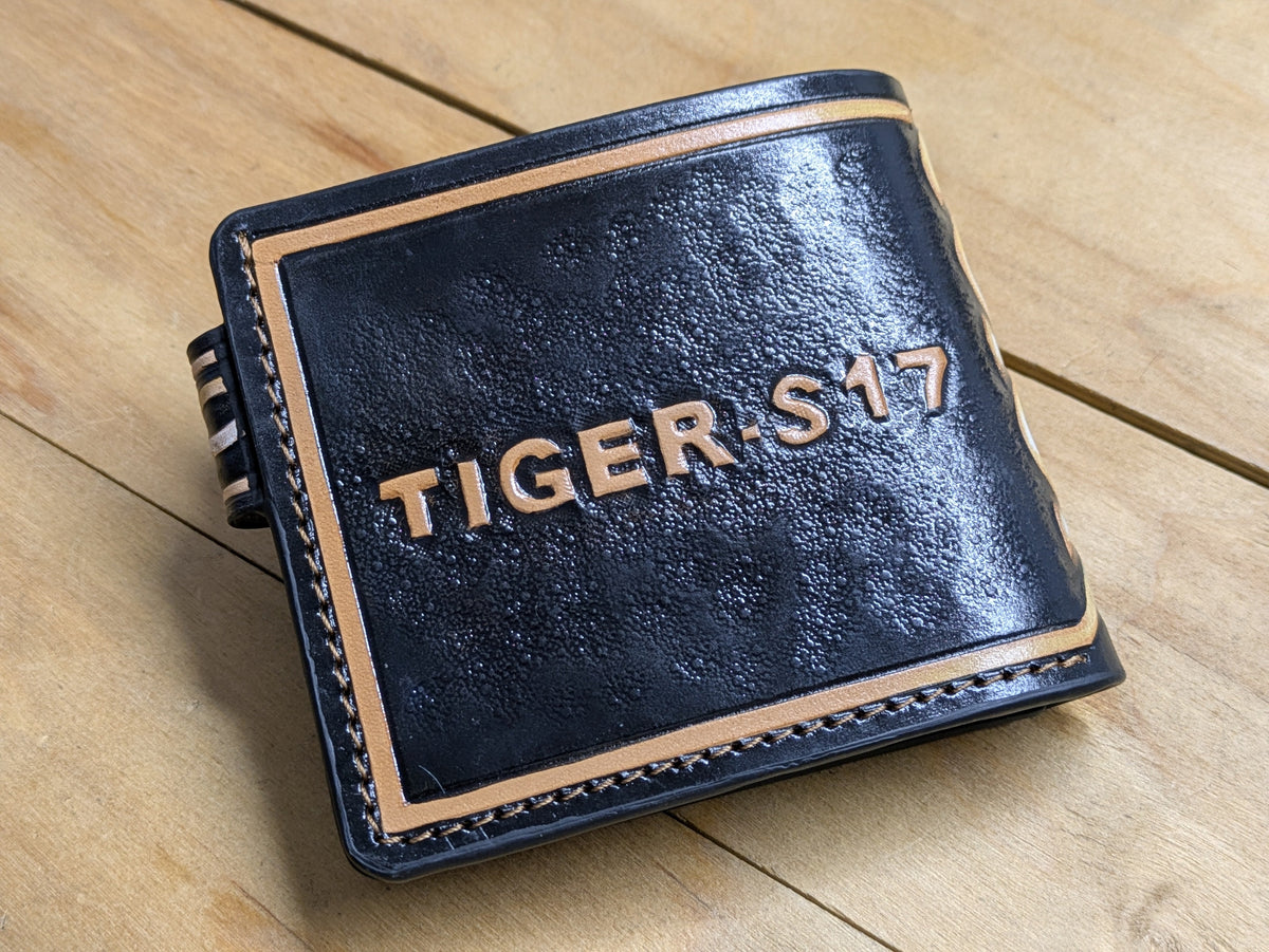 M1A43, Bengal & Siberian Tiger Big Cat Bifold Leather Wallet - Theodoros