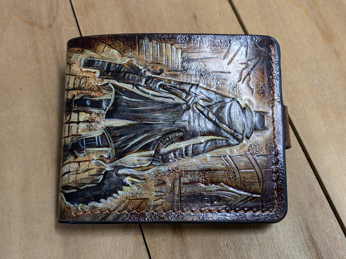 M1J48, Bloodborne Old Hunters, Hunter Symbol Leather Wallet - Theodoros