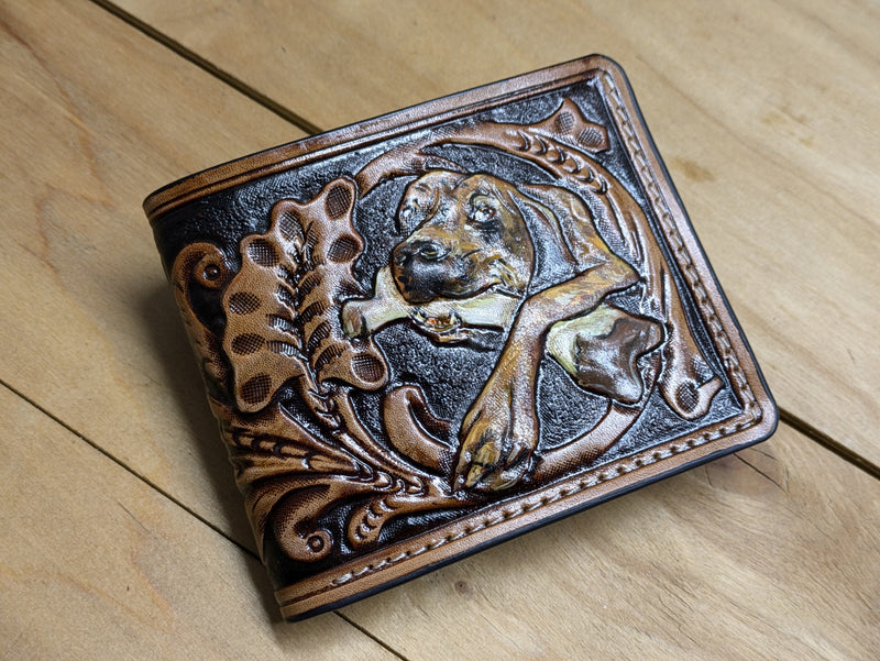 M1U5, Sheridan Style Wallet | Custom Dog Photo to Portrait - Theodoros