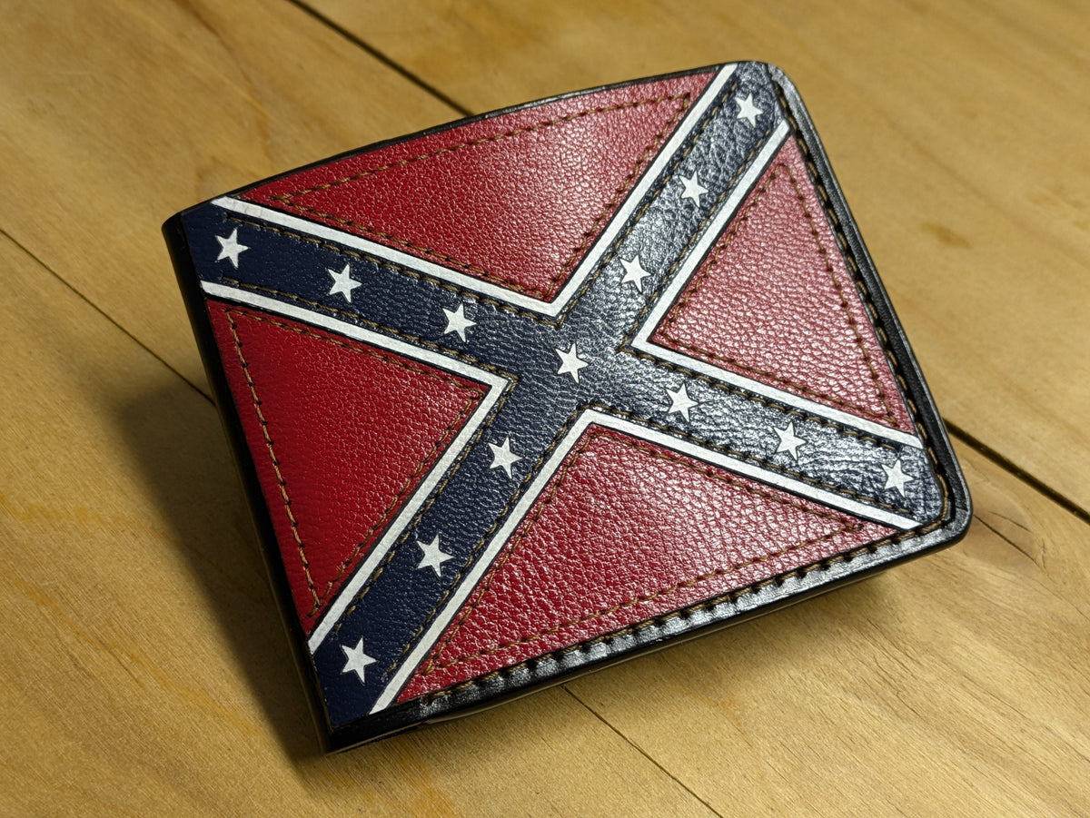 M1V25, USA Rebel Confederate States of America Flag Wallet - Theodoros