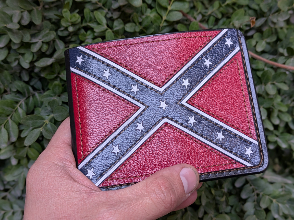 M1V25, USA Rebel Confederate States of America Flag Wallet - Theodoros