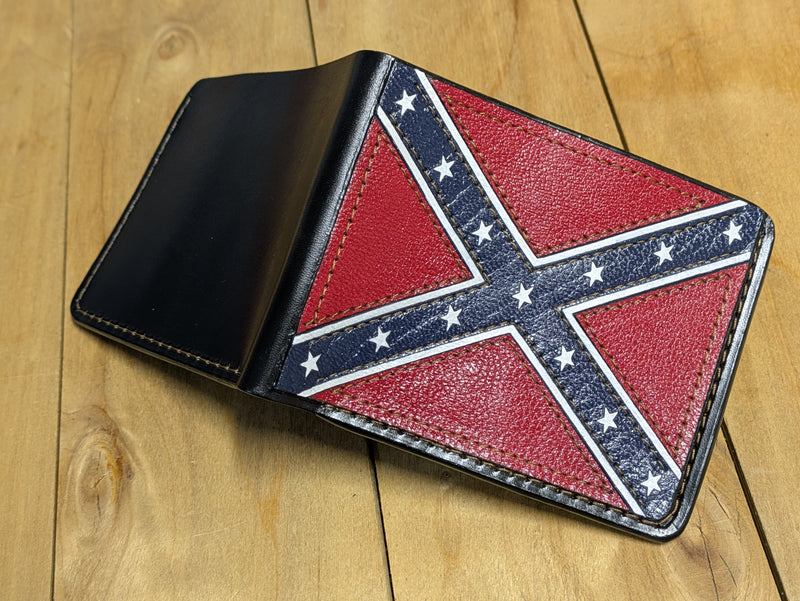 M1V25, USA Rebel Confederate States of America Flag Wallet - Theodoros