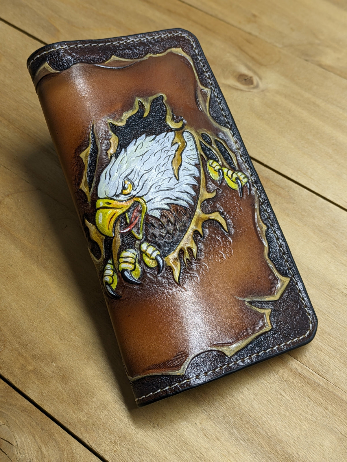 M2V5, American USA Flag & Bald Eagle Long Biker Chain Wallet - Theodoros