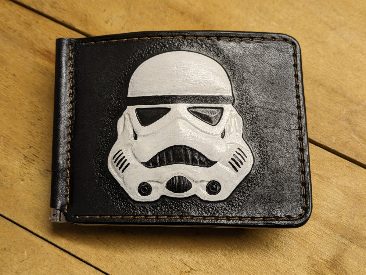 M3M1, Star Wars Money Clip Leather Wallet | Stormtrooper & Captain Rex Minimalist Slim Design - Theodoros
