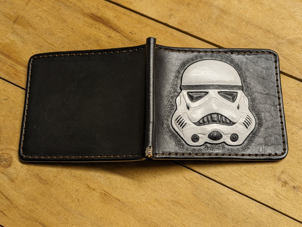 M3M1, Star Wars Money Clip Leather Wallet | Stormtrooper & Captain Rex Minimalist Slim Design - Theodoros