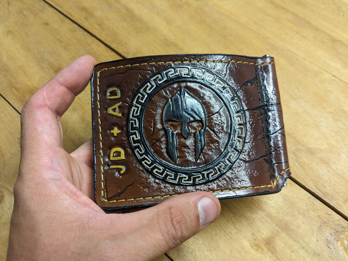 M3Q1, Gladiator Spartan Warrior Spartacus Money Clip Wallet - Theodoros
