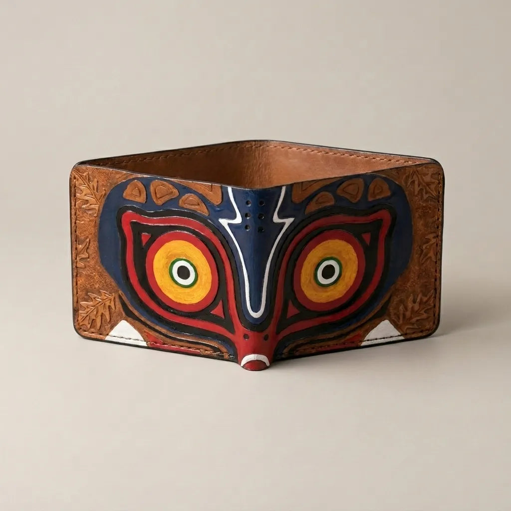 Majora's Mask Legend of Zelda Hand-Tooled LOZ Leather Wallet