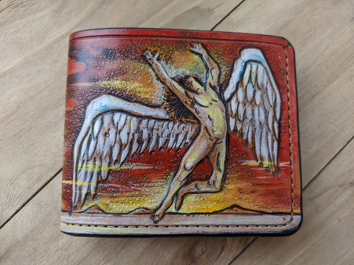 M1L1, Led Zeppelin, Swan Song Angel Bifold Leather Wallet