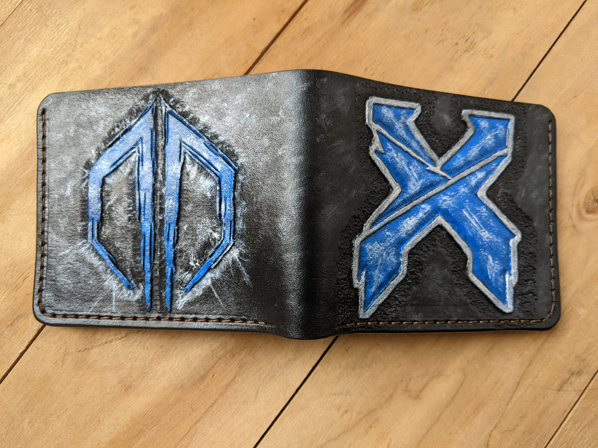 M1L3, Excision & Destroid, DJ Handmade Bifold Leather Wallet
