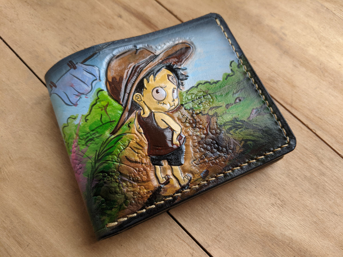 M1O6, Monkey D. Luffy Straw Hat One Piece Leather Wallet