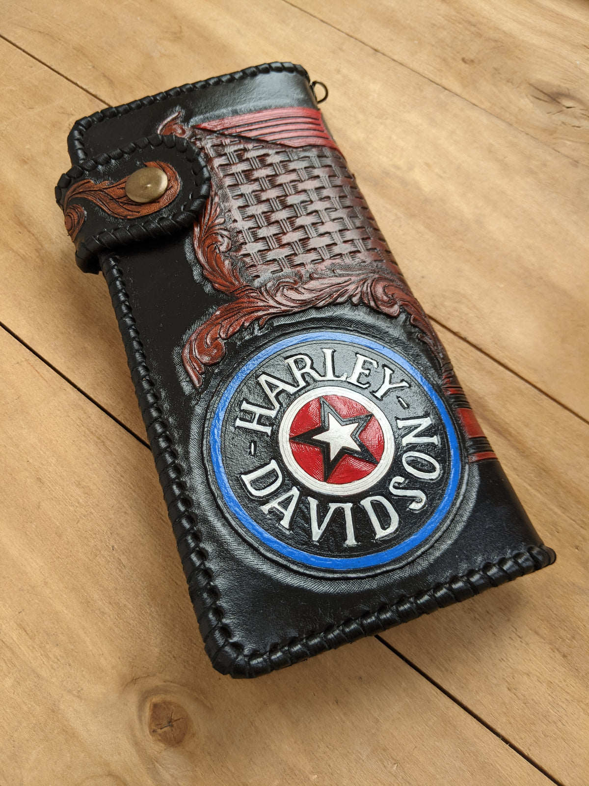 M2D2, Harley Davidson & Sheridan Style Patterns Biker Wallet