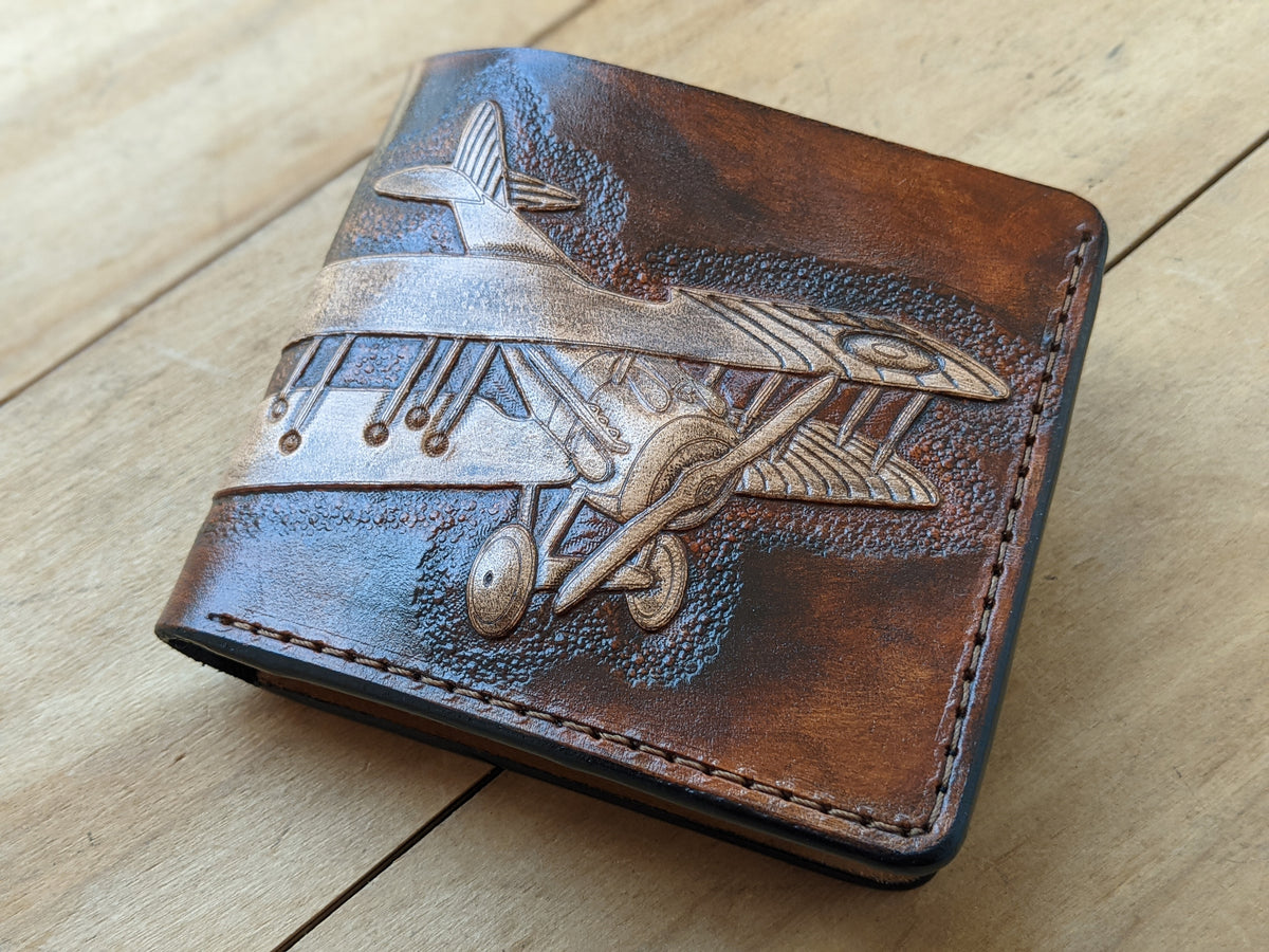 M1F2, Polikarpov Biplane, Airplane Cutaway Leather Wallet