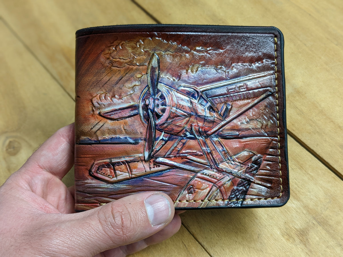 M1F3, Floatplane De Havilland Beaver Seaplane Leather Wallet